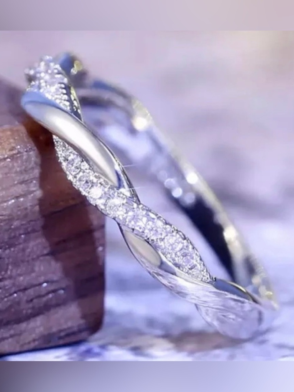 Silver Diamond Eternity Ring